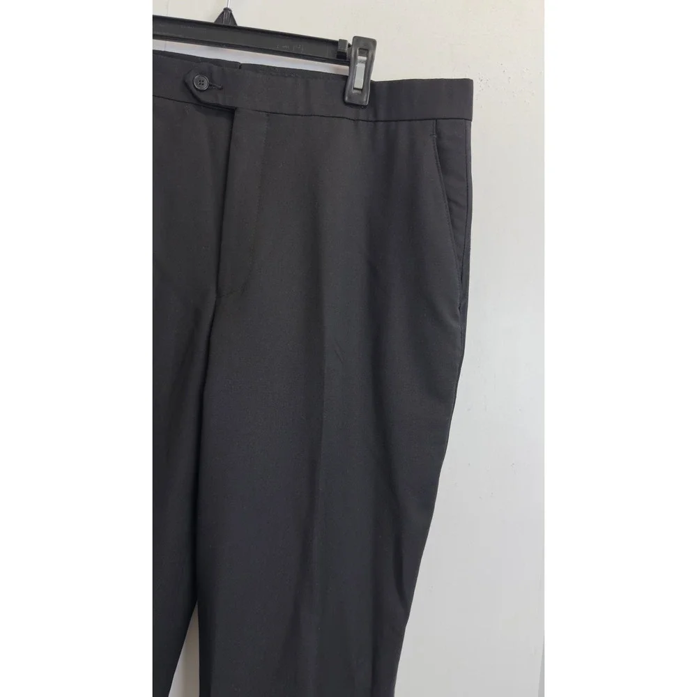 Jos.A Bank Mens Black Tuxedo Suit Jacket‎ 41R Pants 36X28 Cummerbund Formal 3 Pc